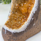 Extra Plus Quality Citrine Cluster w/ flat base, 4.6" Tall 5612 - 0215 - Brazil GemsBrazil GemsExtra Plus Quality Citrine Cluster w/ flat base, 4.6" Tall 5612 - 0215Small Clusters with Flat Bases5612 - 0215