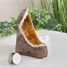 Extra Plus Quality Citrine Cluster w/ flat base, 4.6" Tall 5612 - 0215 - Brazil GemsBrazil GemsExtra Plus Quality Citrine Cluster w/ flat base, 4.6" Tall 5612 - 0215Small Clusters with Flat Bases5612 - 0215
