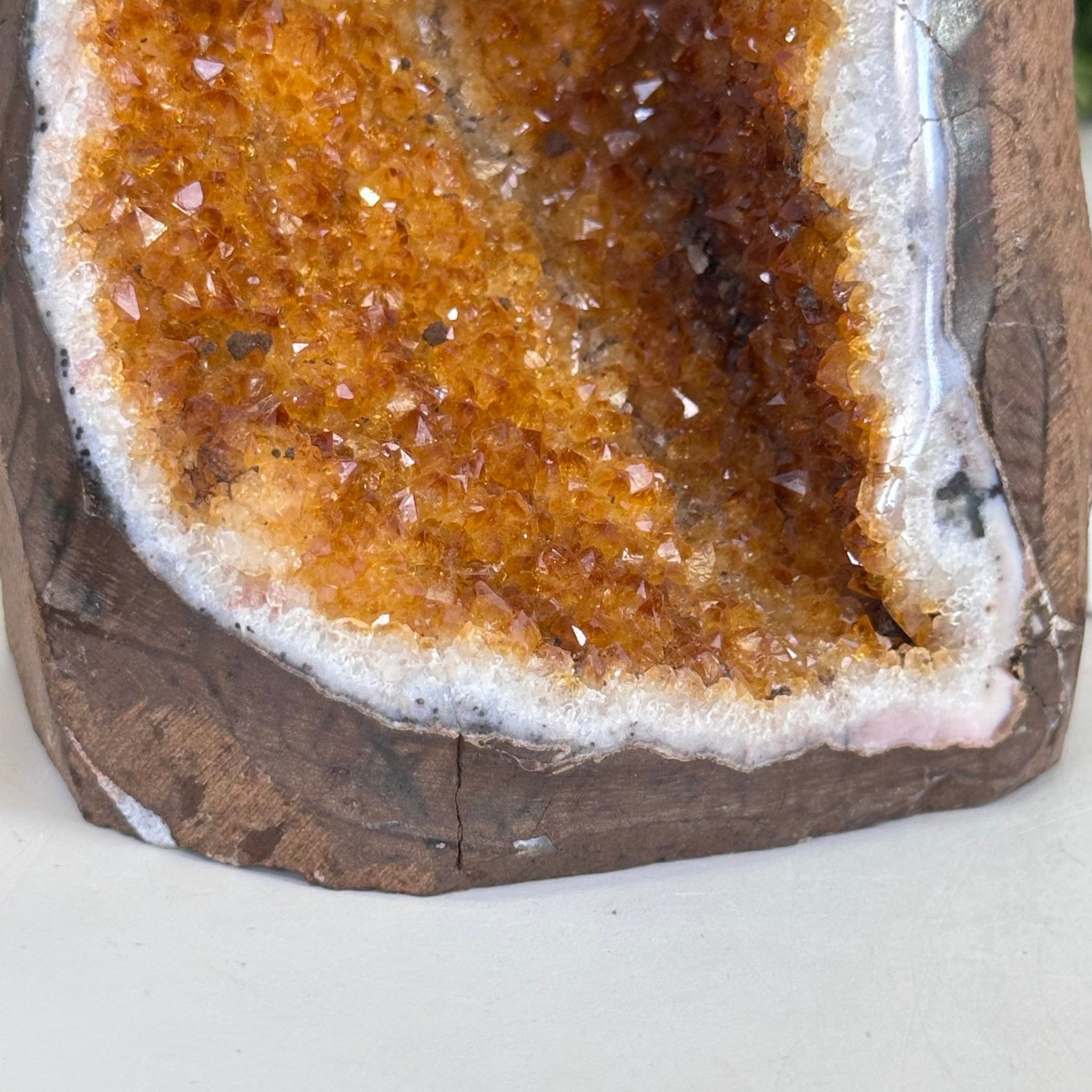 Extra Plus Quality Citrine Cluster w/ flat base, 4.7" Tall 5612 - 0224 - Brazil GemsBrazil GemsExtra Plus Quality Citrine Cluster w/ flat base, 4.7" Tall 5612 - 0224Small Clusters with Flat Bases5612 - 0224