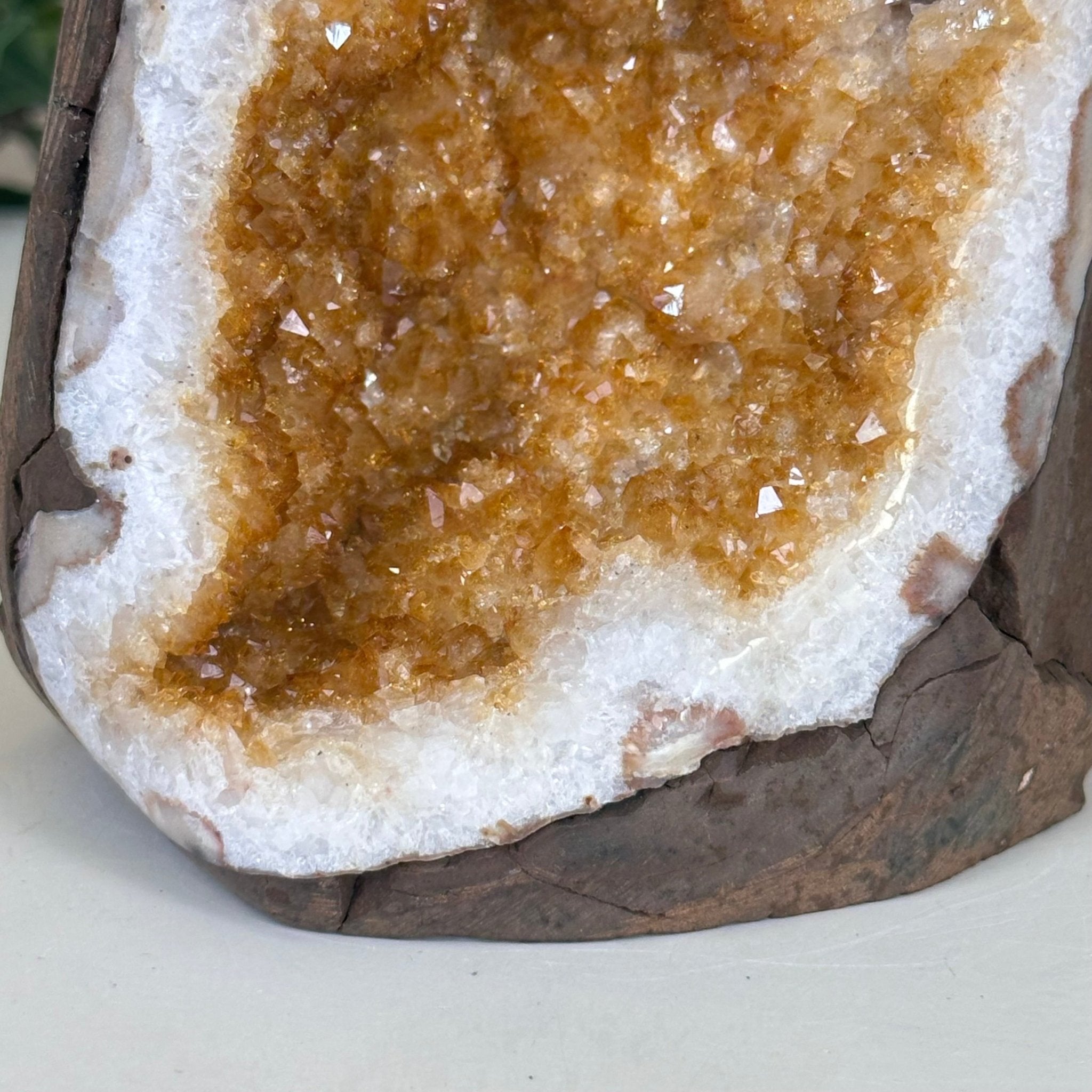 Extra Plus Quality Citrine Cluster w/ flat base, 5.1" Tall 5612 - 0237 - Brazil GemsBrazil GemsExtra Plus Quality Citrine Cluster w/ flat base, 5.1" Tall 5612 - 0237Small Clusters with Flat Bases5612 - 0237