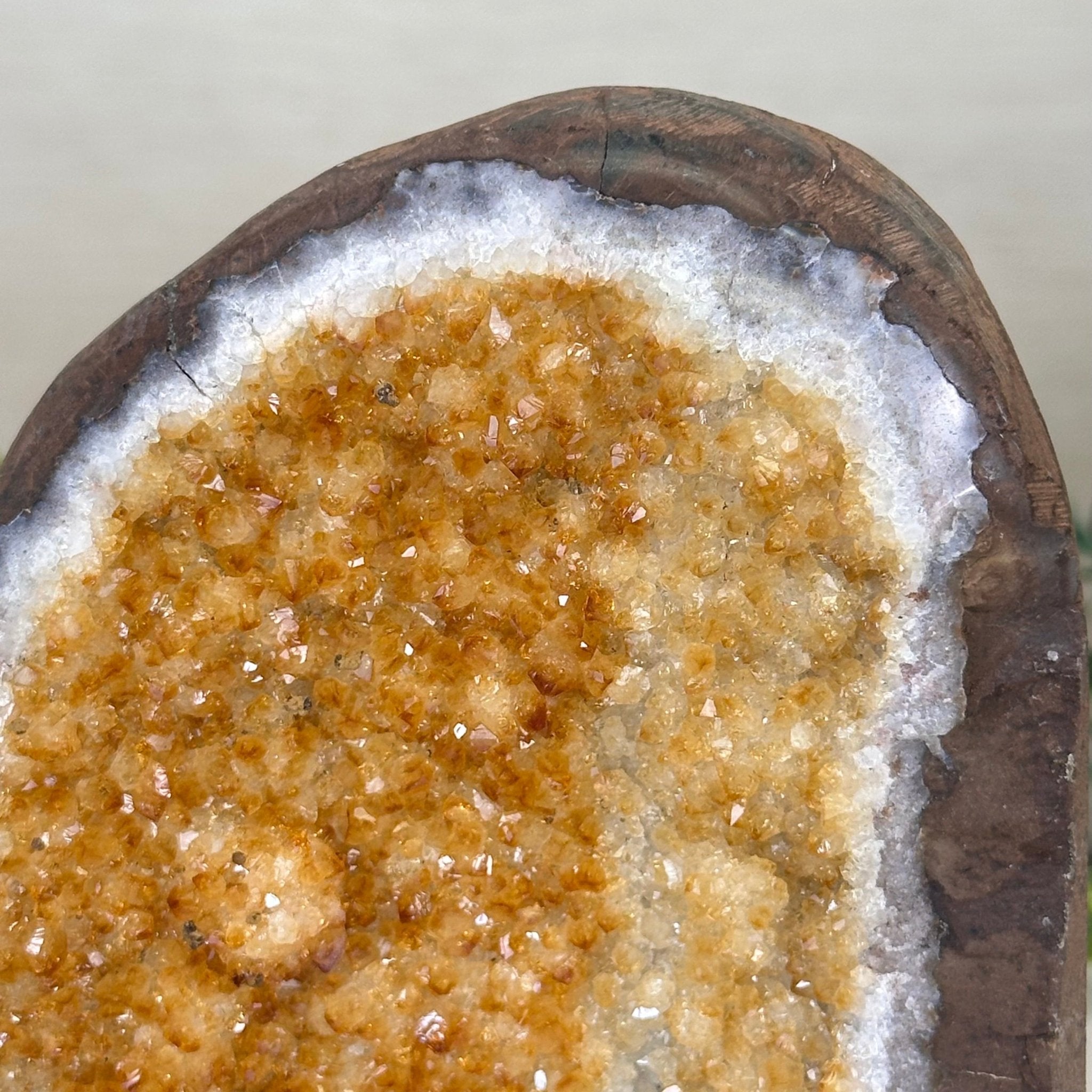 Extra Plus Quality Citrine Cluster w/ flat base, 5.5" Tall 5612 - 0233 - Brazil GemsBrazil GemsExtra Plus Quality Citrine Cluster w/ flat base, 5.5" Tall 5612 - 0233Small Clusters with Flat Bases5612 - 0233