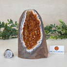 Extra Plus Quality Citrine Cluster w/ flat base, 5.6" Tall 5612 - 0238 - Brazil GemsBrazil GemsExtra Plus Quality Citrine Cluster w/ flat base, 5.6" Tall 5612 - 0238Small Clusters with Flat Bases5612 - 0238