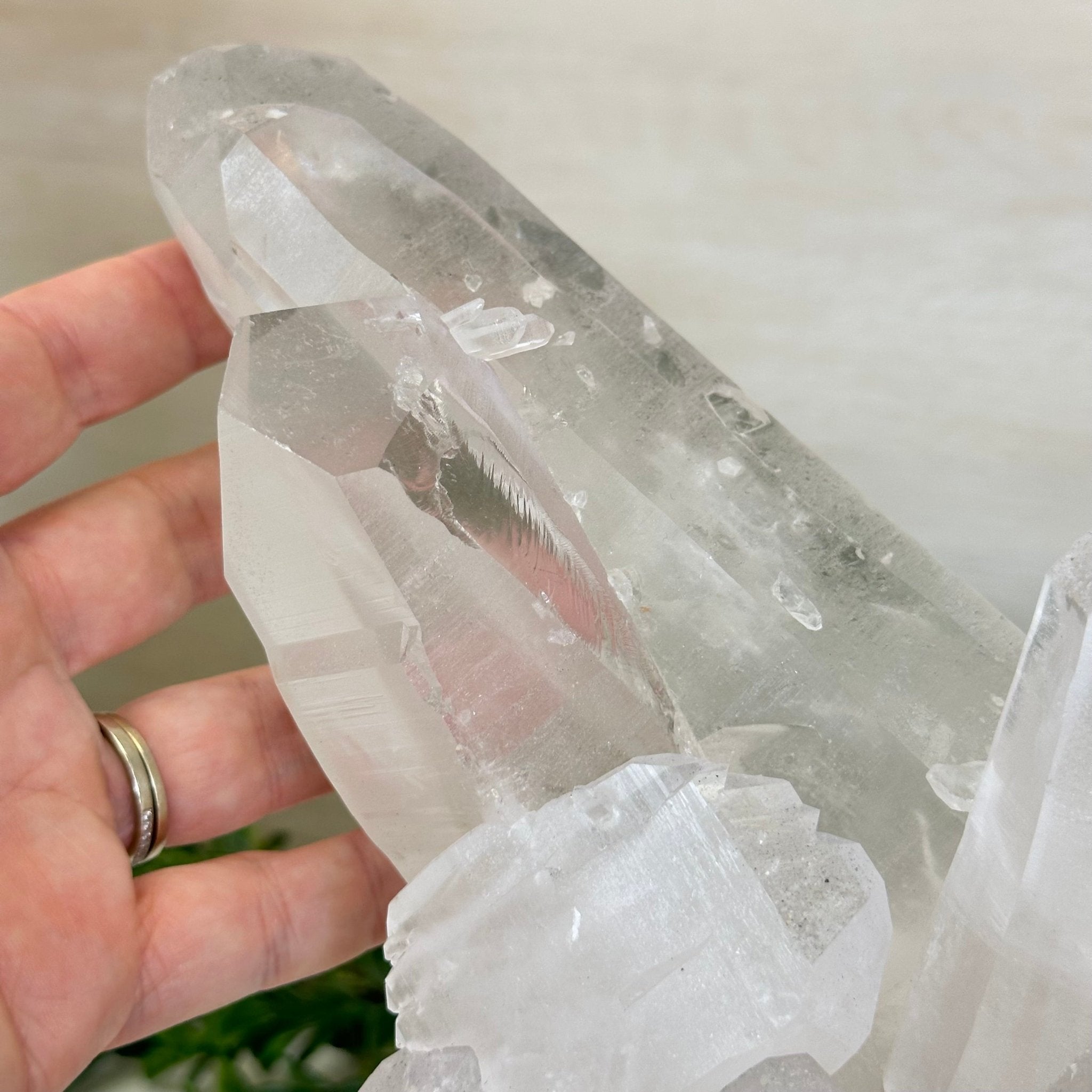 Extra Plus Quality Clear Quartz Cluster 39.2 lbs & 17.3" Long 5494 - 0011 - Brazil GemsBrazil GemsExtra Plus Quality Clear Quartz Cluster 39.2 lbs & 17.3" Long 5494 - 0011Clusters With Natural Bases5494 - 0011