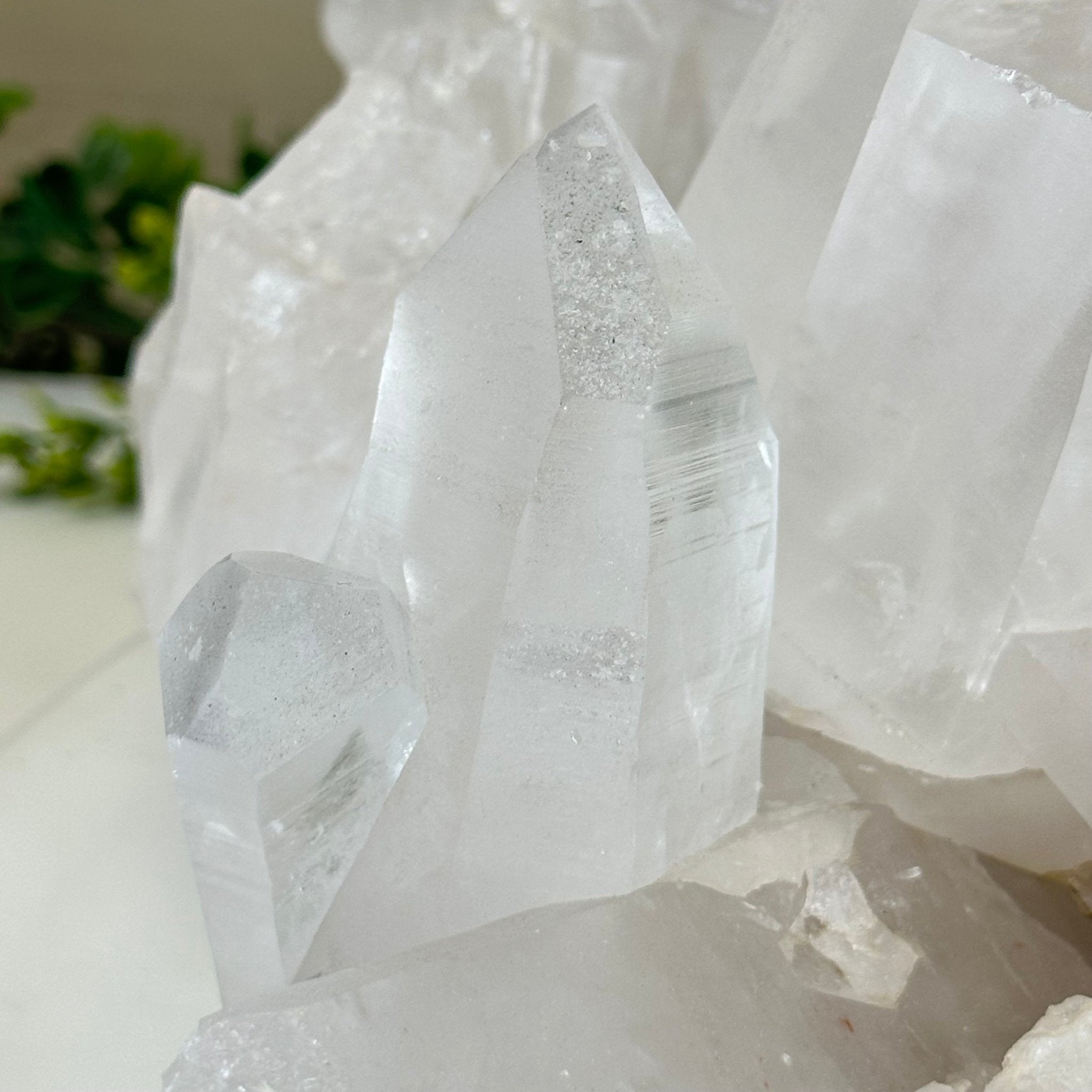 Extra Plus Quality Clear Quartz Cluster 39.2 lbs & 17.3" Long 5494 - 0011 - Brazil GemsBrazil GemsExtra Plus Quality Clear Quartz Cluster 39.2 lbs & 17.3" Long 5494 - 0011Clusters With Natural Bases5494 - 0011