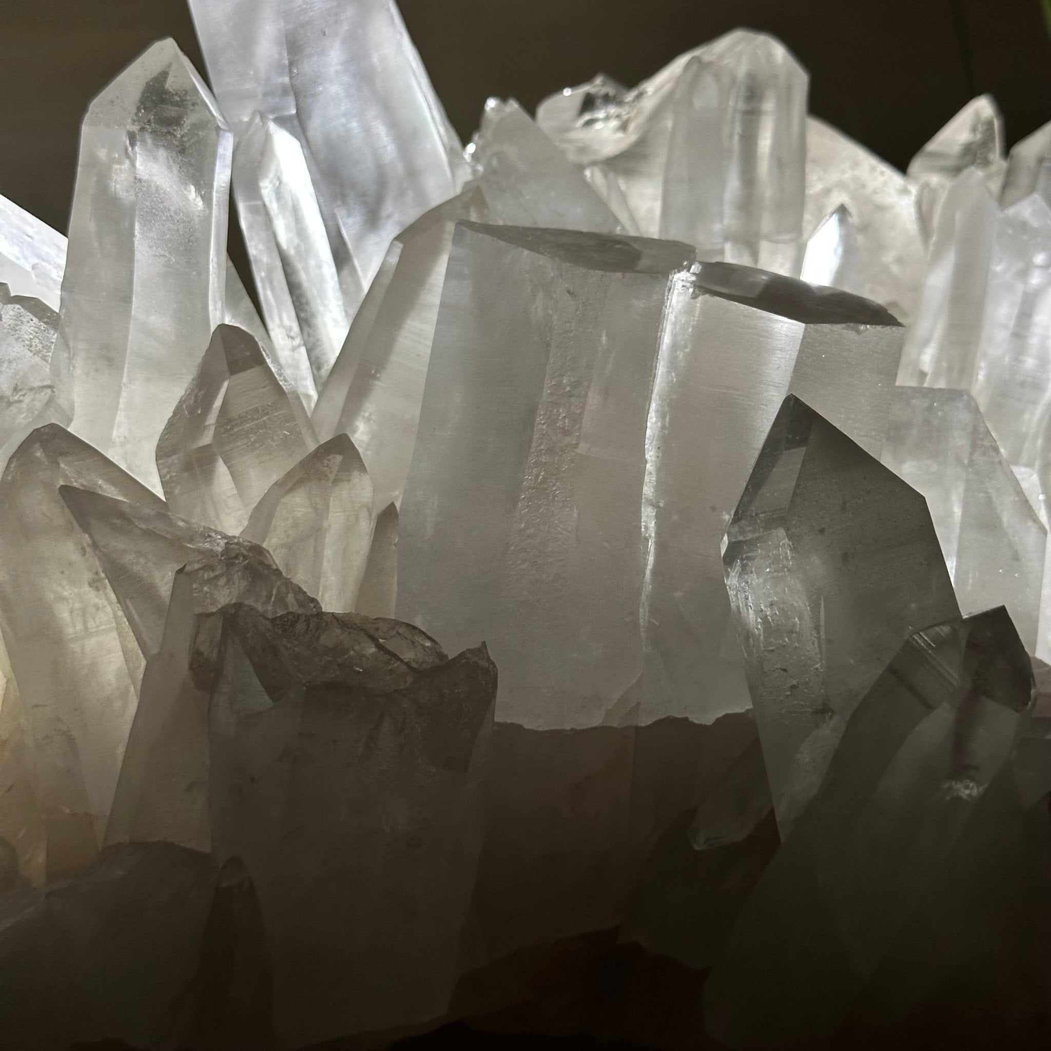 Extra Plus Quality Clear Quartz Cluster 39.2 lbs & 17.3" Long 5494 - 0011 - Brazil GemsBrazil GemsExtra Plus Quality Clear Quartz Cluster 39.2 lbs & 17.3" Long 5494 - 0011Clusters With Natural Bases5494 - 0011