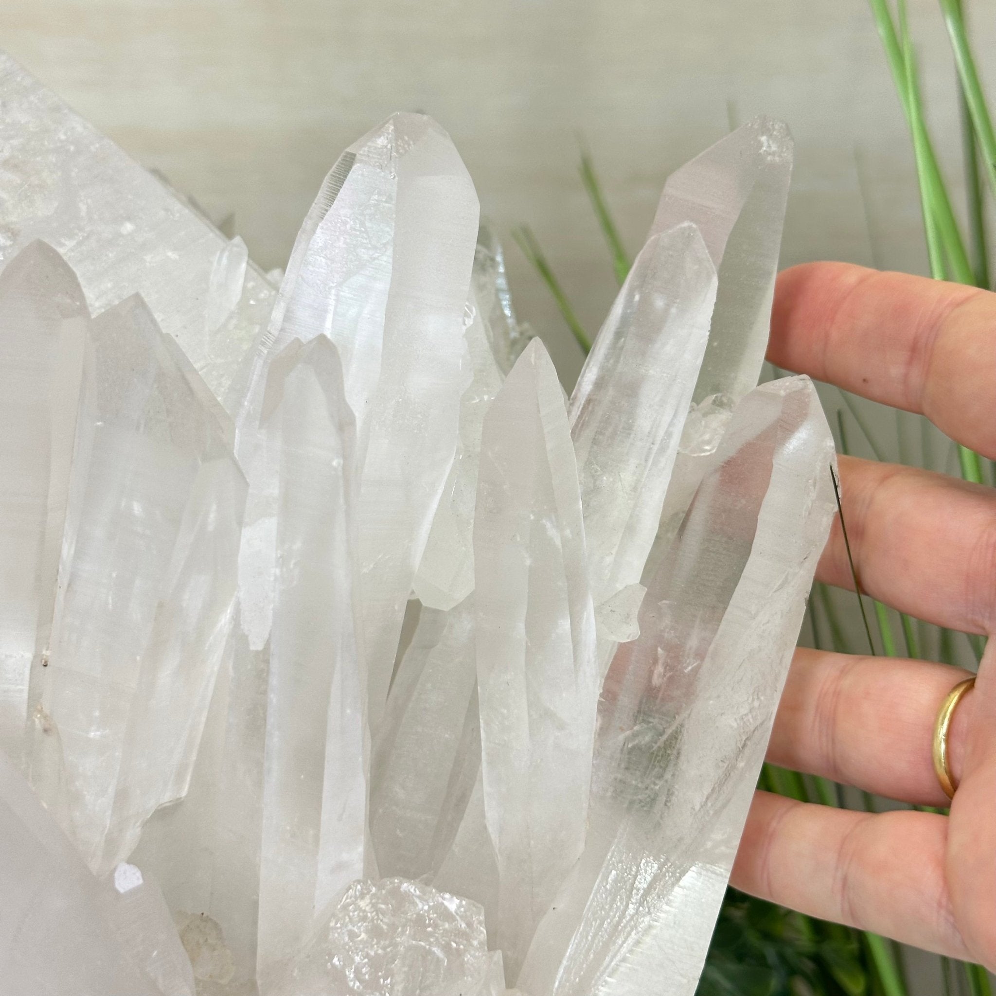 Extra Plus Quality Clear Quartz Cluster 39.2 lbs & 17.3" Long 5494 - 0011 - Brazil GemsBrazil GemsExtra Plus Quality Clear Quartz Cluster 39.2 lbs & 17.3" Long 5494 - 0011Clusters With Natural Bases5494 - 0011