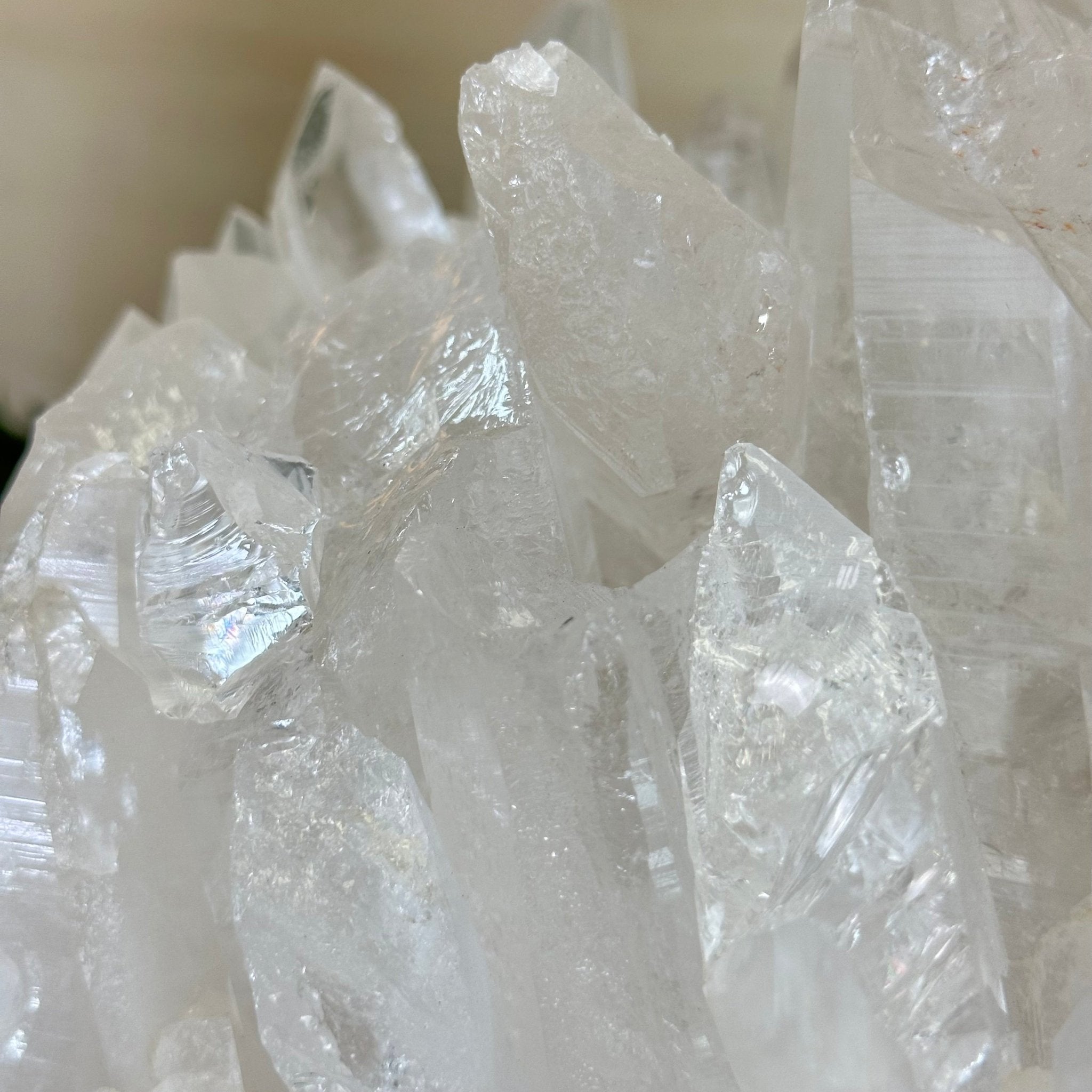Extra Plus Quality Clear Quartz Cluster 39.2 lbs & 17.3" Long 5494 - 0011 - Brazil GemsBrazil GemsExtra Plus Quality Clear Quartz Cluster 39.2 lbs & 17.3" Long 5494 - 0011Clusters With Natural Bases5494 - 0011