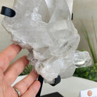 Extra Plus Quality Clear Quartz Point on a Metal Stand, 5.6 lbs & 11.2" Tall 3121CQ - 013 - Brazil GemsBrazil GemsExtra Plus Quality Clear Quartz Point on a Metal Stand, 5.6 lbs & 11.2" Tall 3121CQ - 013Crystal Points3121CQ - 013