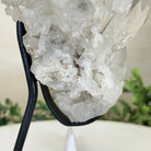 Extra Plus Quality Clear Quartz Point on a Metal Stand, 5.6 lbs & 11.2" Tall 3121CQ - 013 - Brazil GemsBrazil GemsExtra Plus Quality Clear Quartz Point on a Metal Stand, 5.6 lbs & 11.2" Tall 3121CQ - 013Crystal Points3121CQ - 013