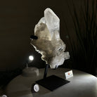 Extra Plus Quality Clear Quartz Point on a Metal Stand, 5.6 lbs & 11.2" Tall 3121CQ - 013 - Brazil GemsBrazil GemsExtra Plus Quality Clear Quartz Point on a Metal Stand, 5.6 lbs & 11.2" Tall 3121CQ - 013Crystal Points3121CQ - 013