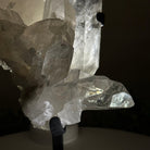 Extra Plus Quality Clear Quartz Point on a Metal Stand, 5.6 lbs & 11.2" Tall 3121CQ - 013 - Brazil GemsBrazil GemsExtra Plus Quality Clear Quartz Point on a Metal Stand, 5.6 lbs & 11.2" Tall 3121CQ - 013Crystal Points3121CQ - 013