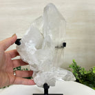 Extra Plus Quality Clear Quartz Point on a Metal Stand, 5.6 lbs & 11.2" Tall 3121CQ - 013 - Brazil GemsBrazil GemsExtra Plus Quality Clear Quartz Point on a Metal Stand, 5.6 lbs & 11.2" Tall 3121CQ - 013Crystal Points3121CQ - 013