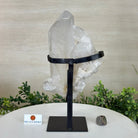 Extra Plus Quality Clear Quartz Point on a Metal Stand, 5.6 lbs & 11.2" Tall 3121CQ - 013 - Brazil GemsBrazil GemsExtra Plus Quality Clear Quartz Point on a Metal Stand, 5.6 lbs & 11.2" Tall 3121CQ - 013Crystal Points3121CQ - 013