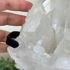 Extra Plus Quality Clear Quartz Point on a Metal Stand, 5.6 lbs & 11.2" Tall 3121CQ - 013 - Brazil GemsBrazil GemsExtra Plus Quality Clear Quartz Point on a Metal Stand, 5.6 lbs & 11.2" Tall 3121CQ - 013Crystal Points3121CQ - 013