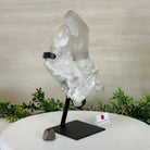 Extra Plus Quality Clear Quartz Point on a Metal Stand, 5.6 lbs & 11.2" Tall 3121CQ - 013 - Brazil GemsBrazil GemsExtra Plus Quality Clear Quartz Point on a Metal Stand, 5.6 lbs & 11.2" Tall 3121CQ - 013Crystal Points3121CQ - 013