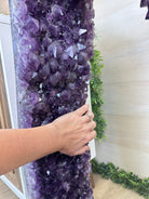 Extra Plus Quality Open 2 - Sided Amethyst Cathedral 149.9 lbs & 37" Tall #5605 - 0225 - Brazil GemsBrazil GemsExtra Plus Quality Open 2 - Sided Amethyst Cathedral 149.9 lbs & 37" Tall #5605 - 0225Open 2 - Sided Cathedrals5605 - 0225