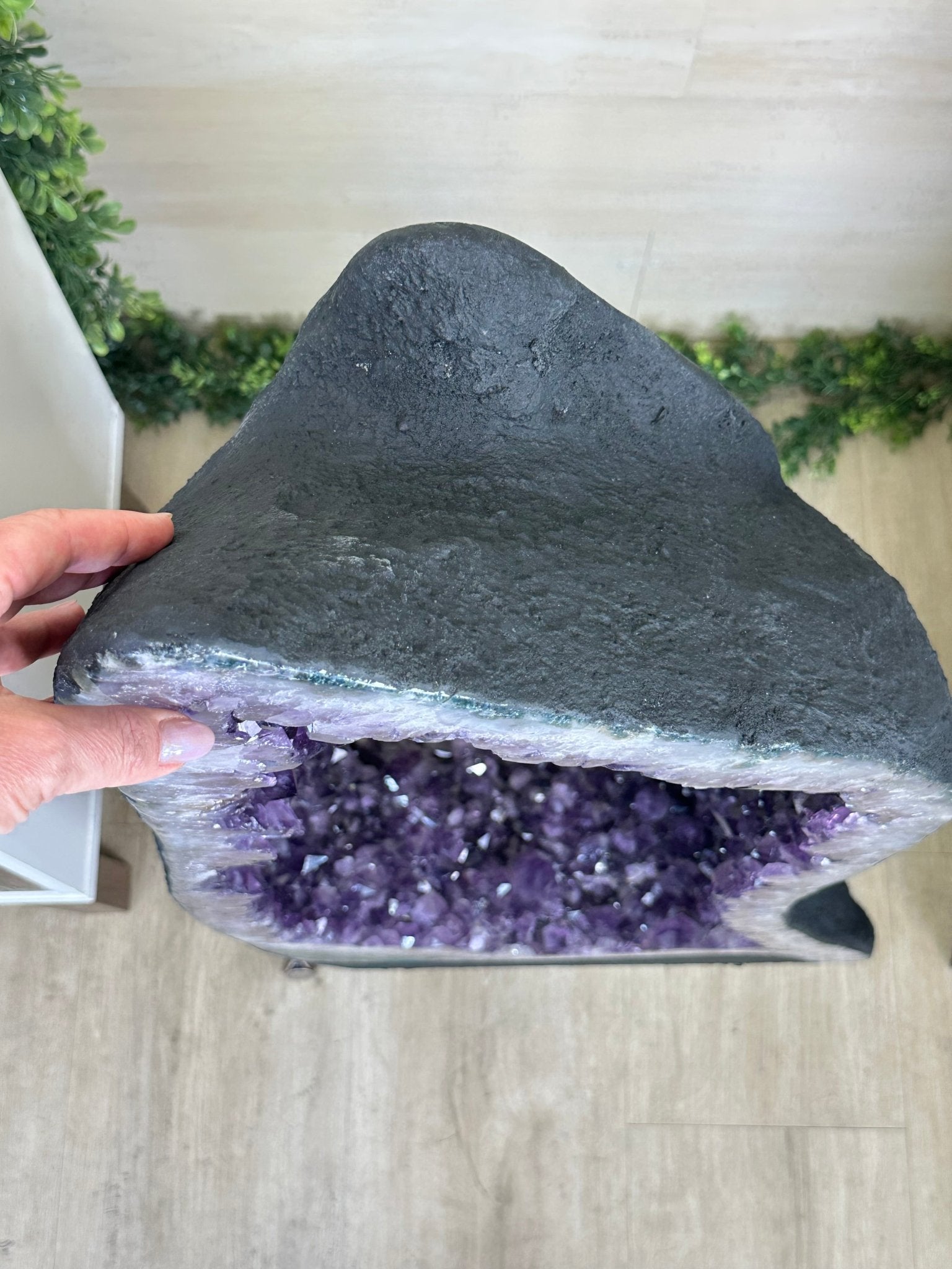 Extra Plus Quality Open 2 - Sided Amethyst Cathedral 149.9 lbs & 37" Tall #5605 - 0225 - Brazil GemsBrazil GemsExtra Plus Quality Open 2 - Sided Amethyst Cathedral 149.9 lbs & 37" Tall #5605 - 0225Open 2 - Sided Cathedrals5605 - 0225
