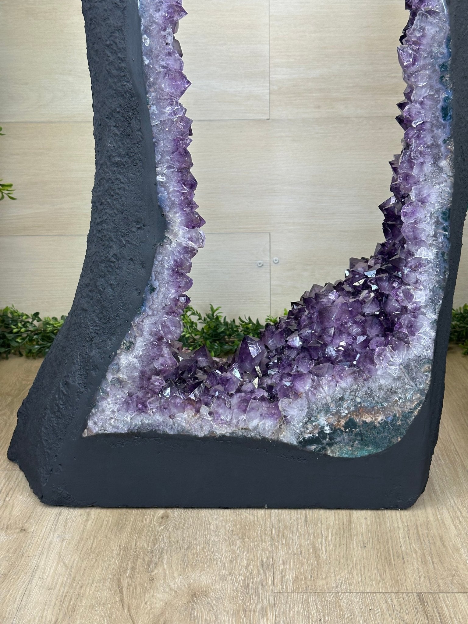 Extra Plus Quality Open 2 - Sided Amethyst Cathedral 149.9 lbs & 37" Tall #5605 - 0225 - Brazil GemsBrazil GemsExtra Plus Quality Open 2 - Sided Amethyst Cathedral 149.9 lbs & 37" Tall #5605 - 0225Open 2 - Sided Cathedrals5605 - 0225