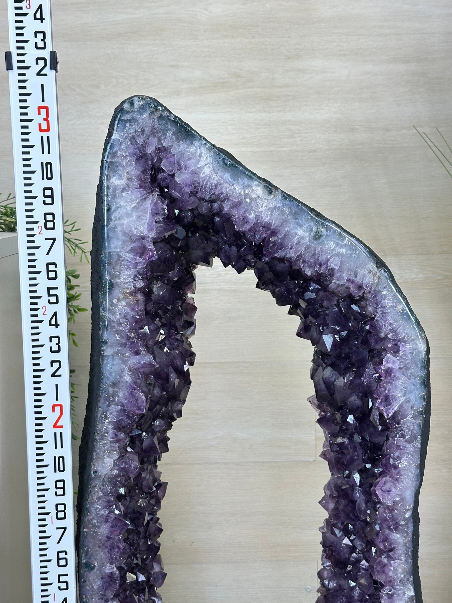 Extra Plus Quality Open 2 - Sided Amethyst Cathedral 149.9 lbs & 37" Tall #5605 - 0225 - Brazil GemsBrazil GemsExtra Plus Quality Open 2 - Sided Amethyst Cathedral 149.9 lbs & 37" Tall #5605 - 0225Open 2 - Sided Cathedrals5605 - 0225