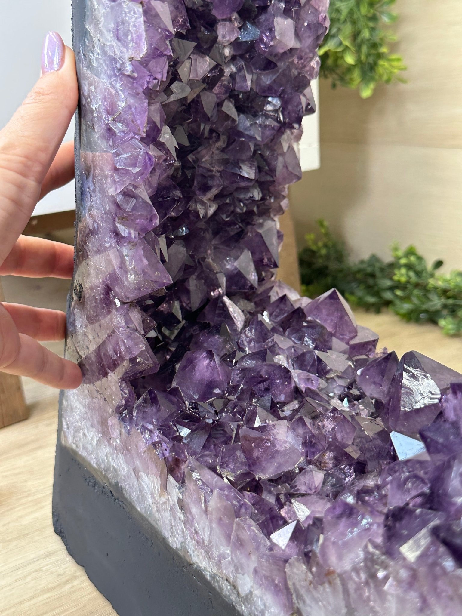 Extra Plus Quality Open 2 - Sided Amethyst Cathedral 149.9 lbs & 37" Tall #5605 - 0225 - Brazil GemsBrazil GemsExtra Plus Quality Open 2 - Sided Amethyst Cathedral 149.9 lbs & 37" Tall #5605 - 0225Open 2 - Sided Cathedrals5605 - 0225