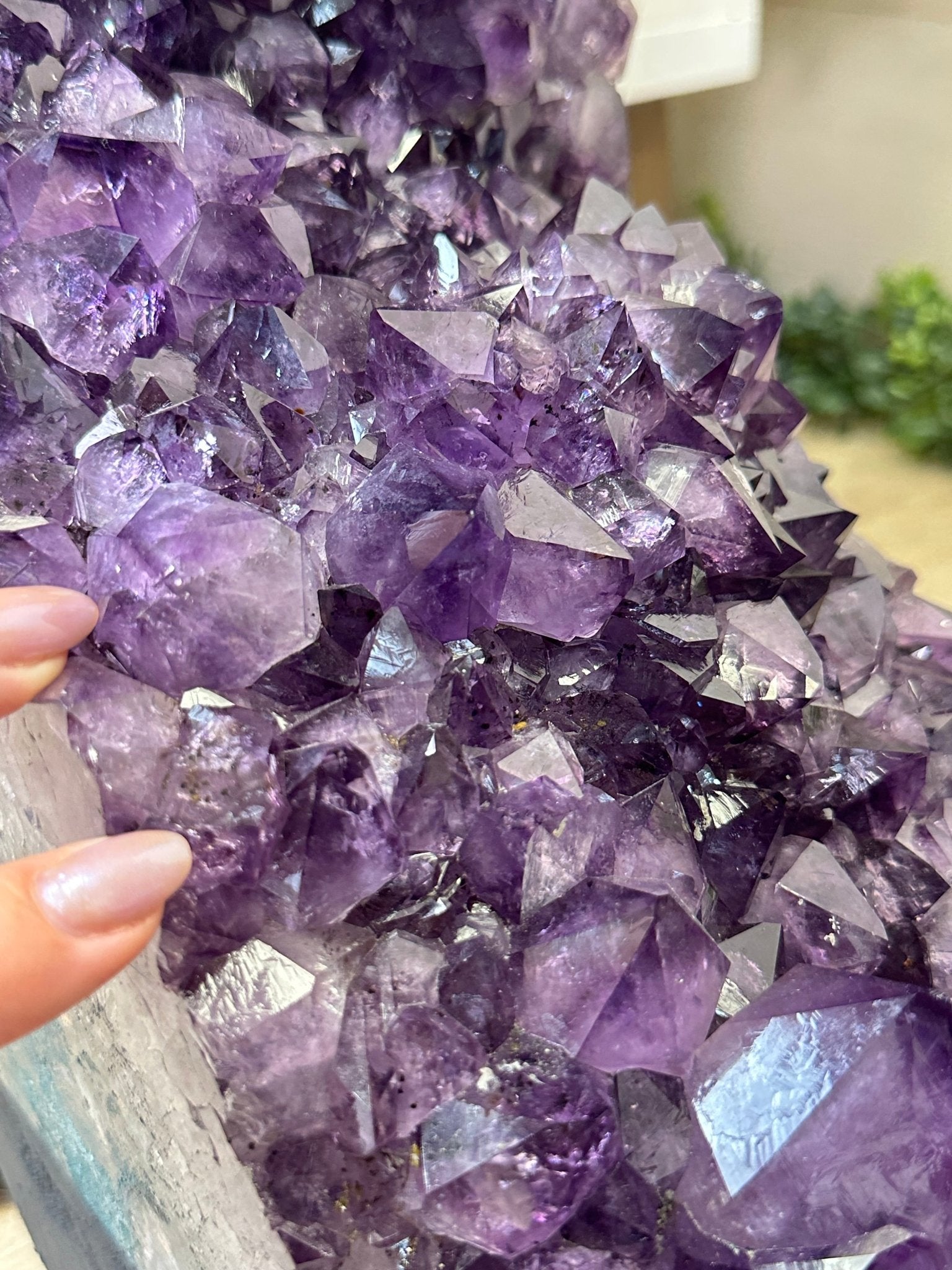 Extra Plus Quality Open 2 - Sided Amethyst Cathedral 149.9 lbs & 37" Tall #5605 - 0225 - Brazil GemsBrazil GemsExtra Plus Quality Open 2 - Sided Amethyst Cathedral 149.9 lbs & 37" Tall #5605 - 0225Open 2 - Sided Cathedrals5605 - 0225