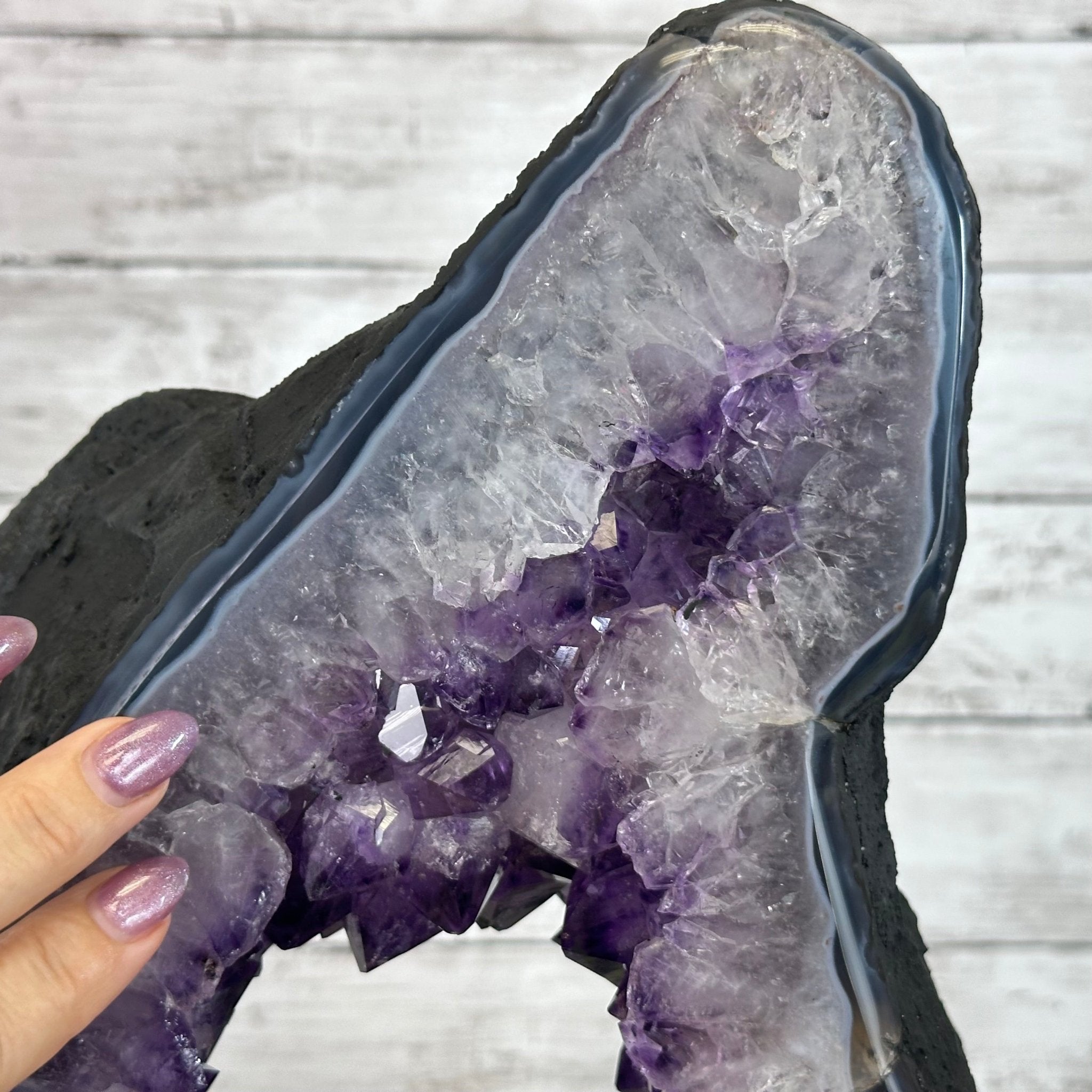 Extra Plus Quality Open 2 - Sided Amethyst Cathedral 27.1 lbs & 18.5" Tall #5605 - 0153 - Brazil GemsBrazil GemsExtra Plus Quality Open 2 - Sided Amethyst Cathedral 27.1 lbs & 18.5" Tall #5605 - 0153Open 2 - Sided Cathedrals5605 - 0153