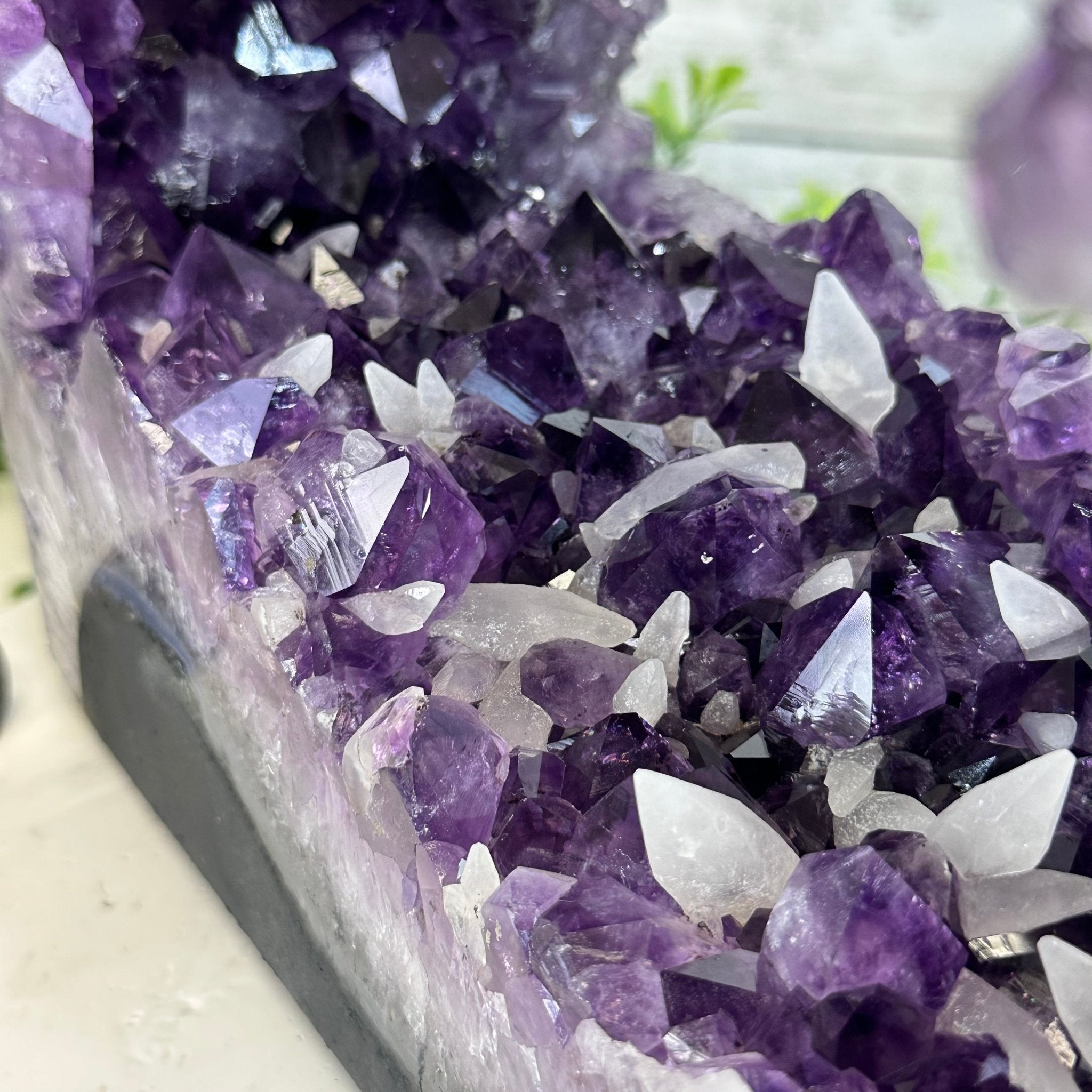 Extra Plus Quality Open 2 - Sided Amethyst Cathedral, 31 lbs & 14" Tall #5605 - 0144 - Brazil GemsBrazil GemsExtra Plus Quality Open 2 - Sided Amethyst Cathedral, 31 lbs & 14" Tall #5605 - 0144Open 2 - Sided Cathedrals5605 - 0144