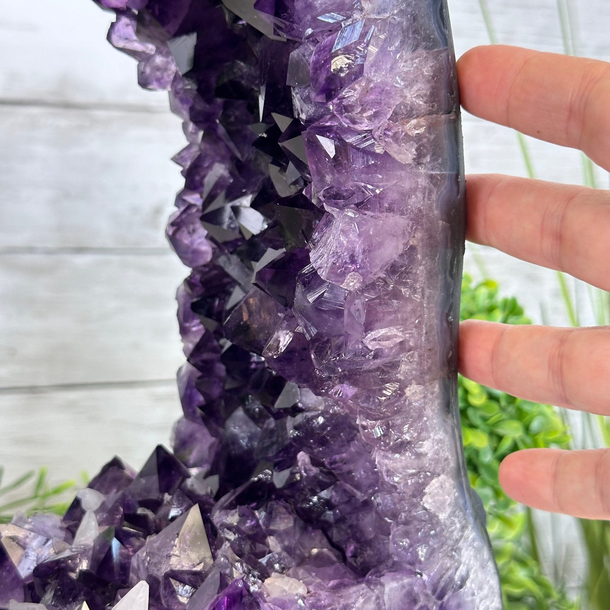 Extra Plus Quality Open 2 - Sided Amethyst Cathedral, 31 lbs & 14" Tall #5605 - 0144 - Brazil GemsBrazil GemsExtra Plus Quality Open 2 - Sided Amethyst Cathedral, 31 lbs & 14" Tall #5605 - 0144Open 2 - Sided Cathedrals5605 - 0144