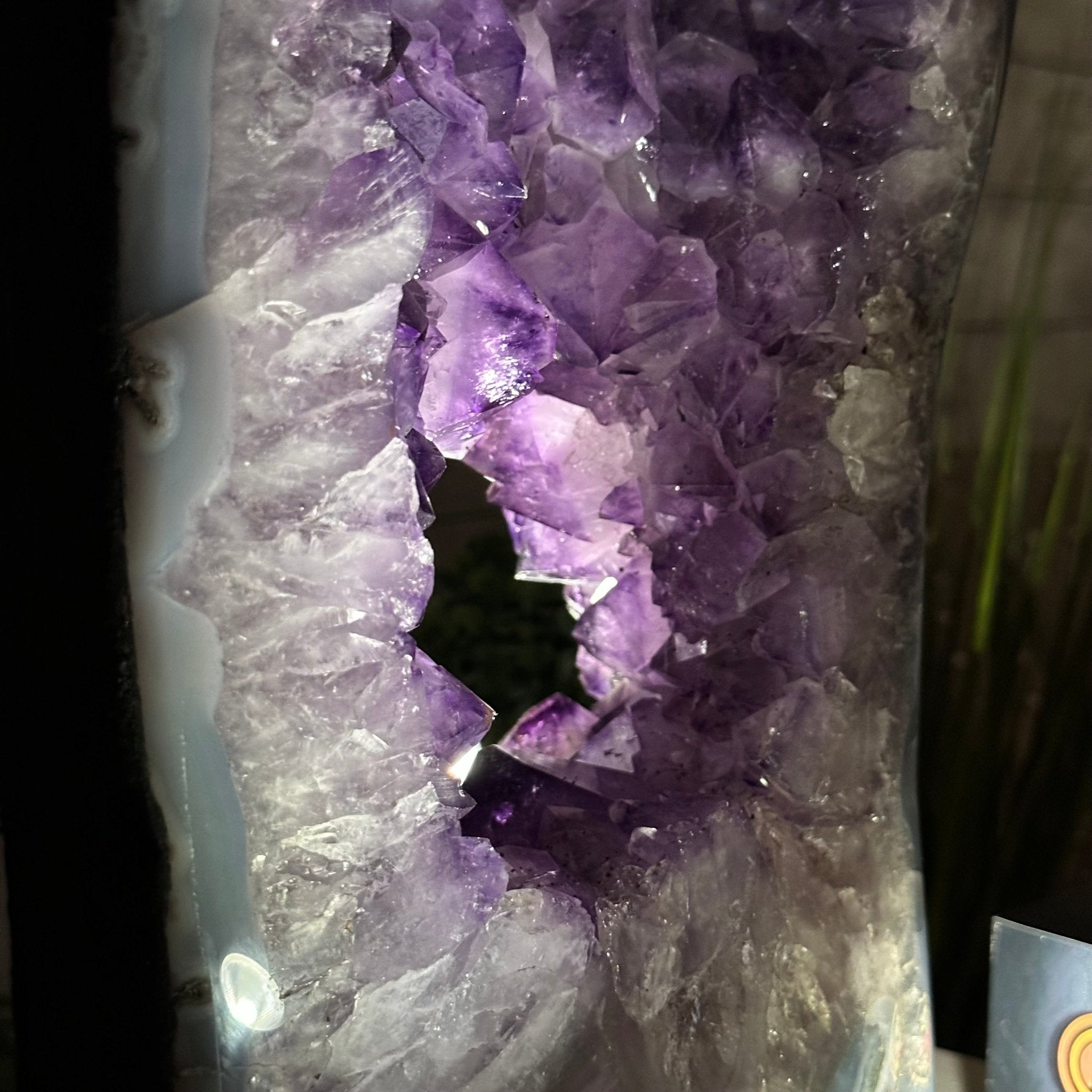 Extra Plus Quality Open 2 - Sided Amethyst Cathedral 31 lbs & 16.6" Tall #5605 - 0161 - Brazil GemsBrazil GemsExtra Plus Quality Open 2 - Sided Amethyst Cathedral 31 lbs & 16.6" Tall #5605 - 0161Open 2 - Sided Cathedrals5605 - 0161