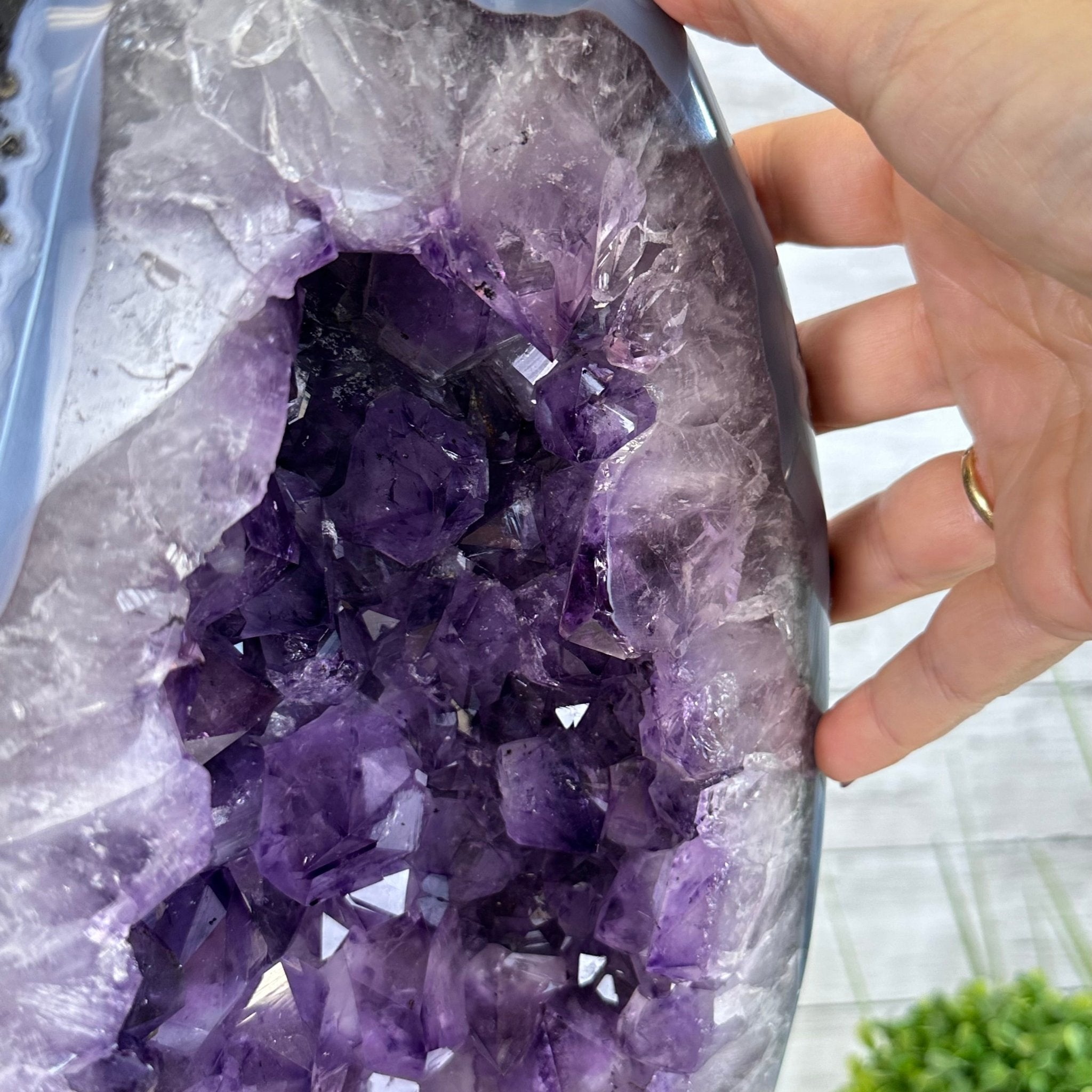 Extra Plus Quality Open 2 - Sided Amethyst Cathedral 31 lbs & 16.6" Tall #5605 - 0161 - Brazil GemsBrazil GemsExtra Plus Quality Open 2 - Sided Amethyst Cathedral 31 lbs & 16.6" Tall #5605 - 0161Open 2 - Sided Cathedrals5605 - 0161