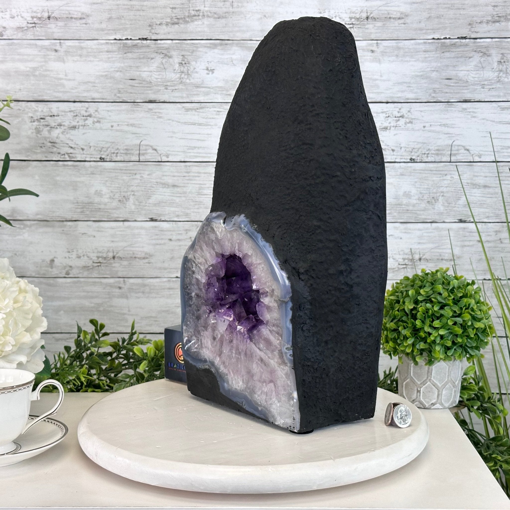 Extra Plus Quality Open 2 - Sided Amethyst Cathedral 31 lbs & 16.6" Tall #5605 - 0161 - Brazil GemsBrazil GemsExtra Plus Quality Open 2 - Sided Amethyst Cathedral 31 lbs & 16.6" Tall #5605 - 0161Open 2 - Sided Cathedrals5605 - 0161