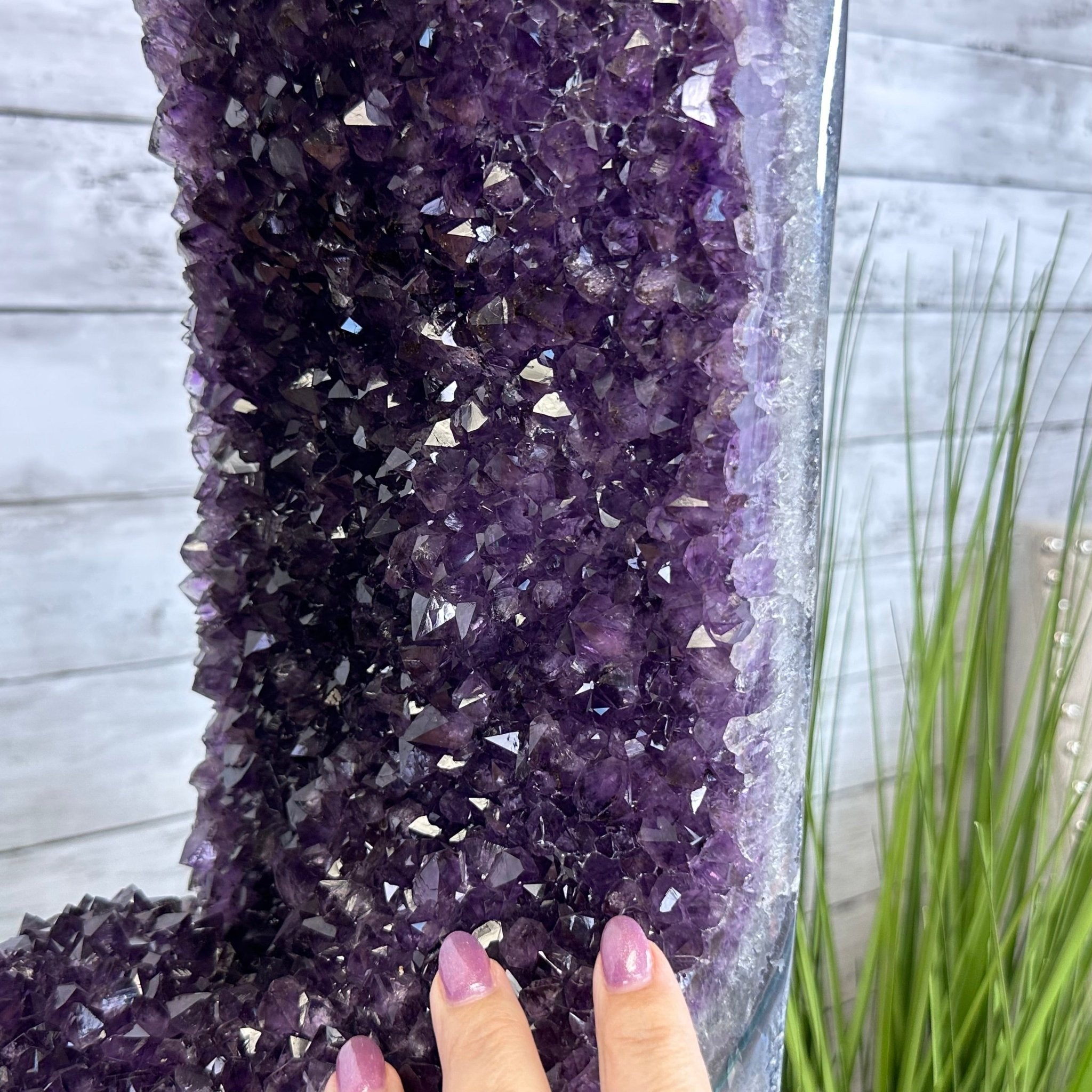 Extra Plus Quality Open 2 - Sided Amethyst Cathedral 70.8 lbs & 28.8" Tall #5605 - 0155 - Brazil GemsBrazil GemsExtra Plus Quality Open 2 - Sided Amethyst Cathedral 70.8 lbs & 28.8" Tall #5605 - 0155Open 2 - Sided Cathedrals5605 - 0155