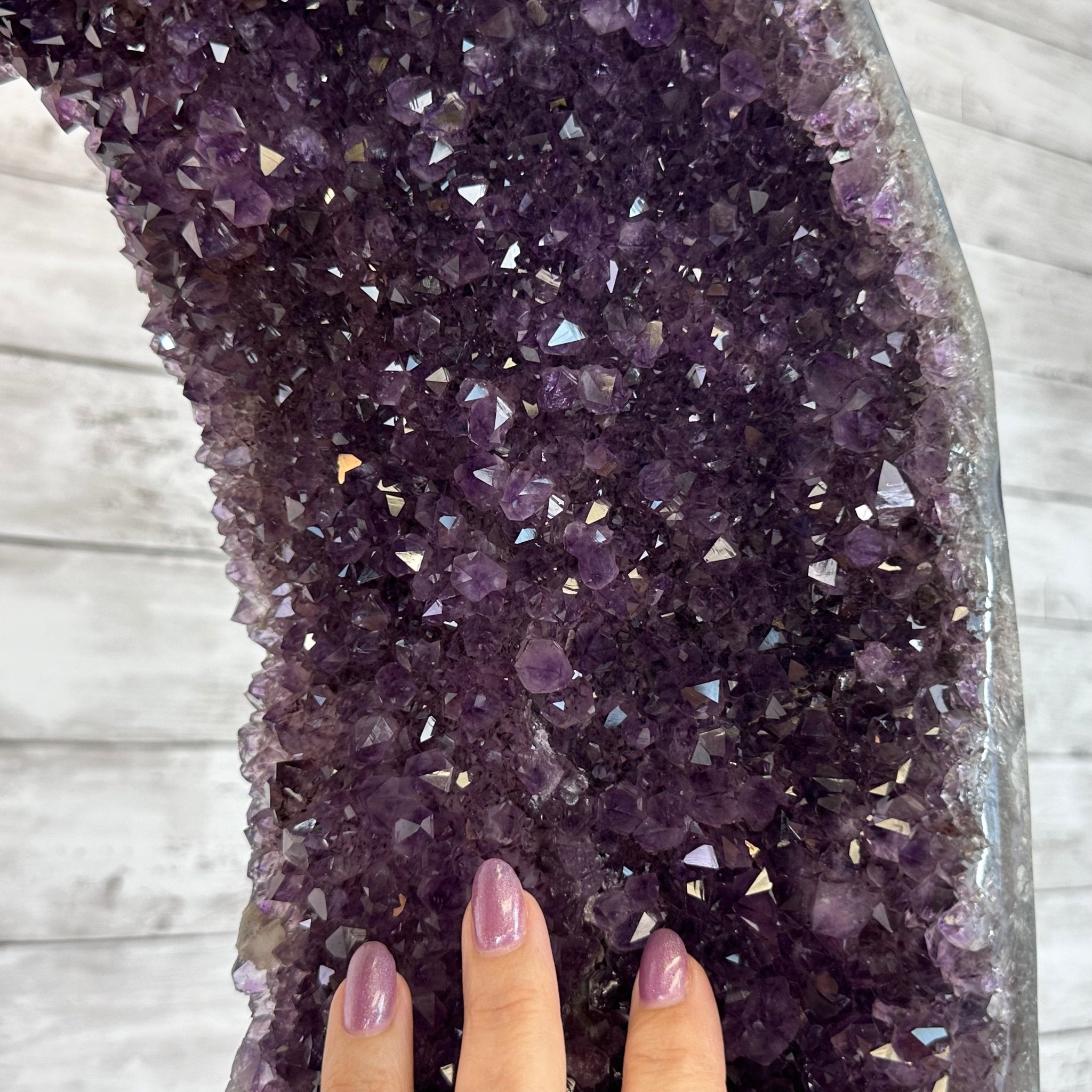 Extra Plus Quality Open 2 - Sided Amethyst Cathedral 72.8 lbs & 29.7" Tall #5605 - 0146 - Brazil GemsBrazil GemsExtra Plus Quality Open 2 - Sided Amethyst Cathedral 72.8 lbs & 29.7" Tall #5605 - 0146Open 2 - Sided Cathedrals5605 - 0146