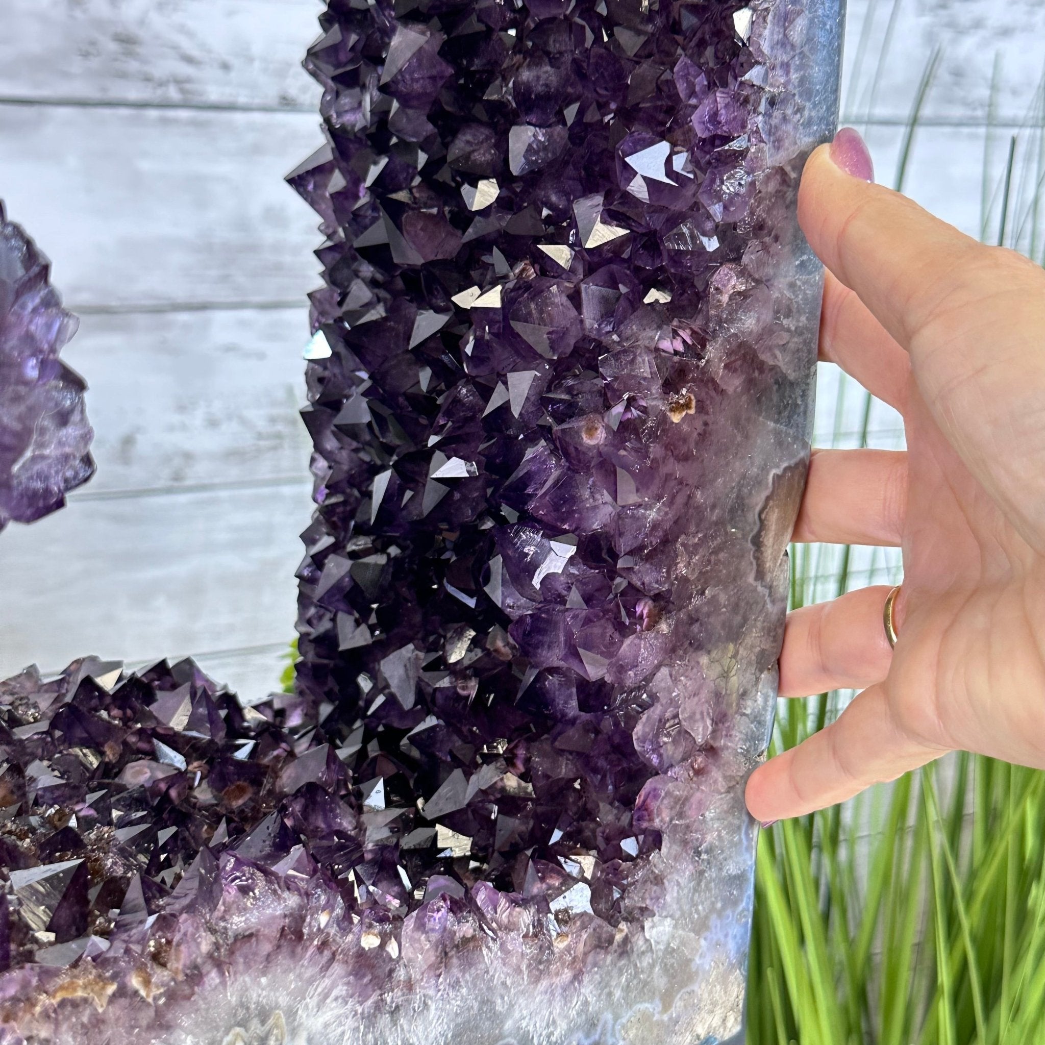 Extra Plus Quality Open 2 - Sided Amethyst Cathedral 72.8 lbs & 29.7" Tall #5605 - 0146 - Brazil GemsBrazil GemsExtra Plus Quality Open 2 - Sided Amethyst Cathedral 72.8 lbs & 29.7" Tall #5605 - 0146Open 2 - Sided Cathedrals5605 - 0146