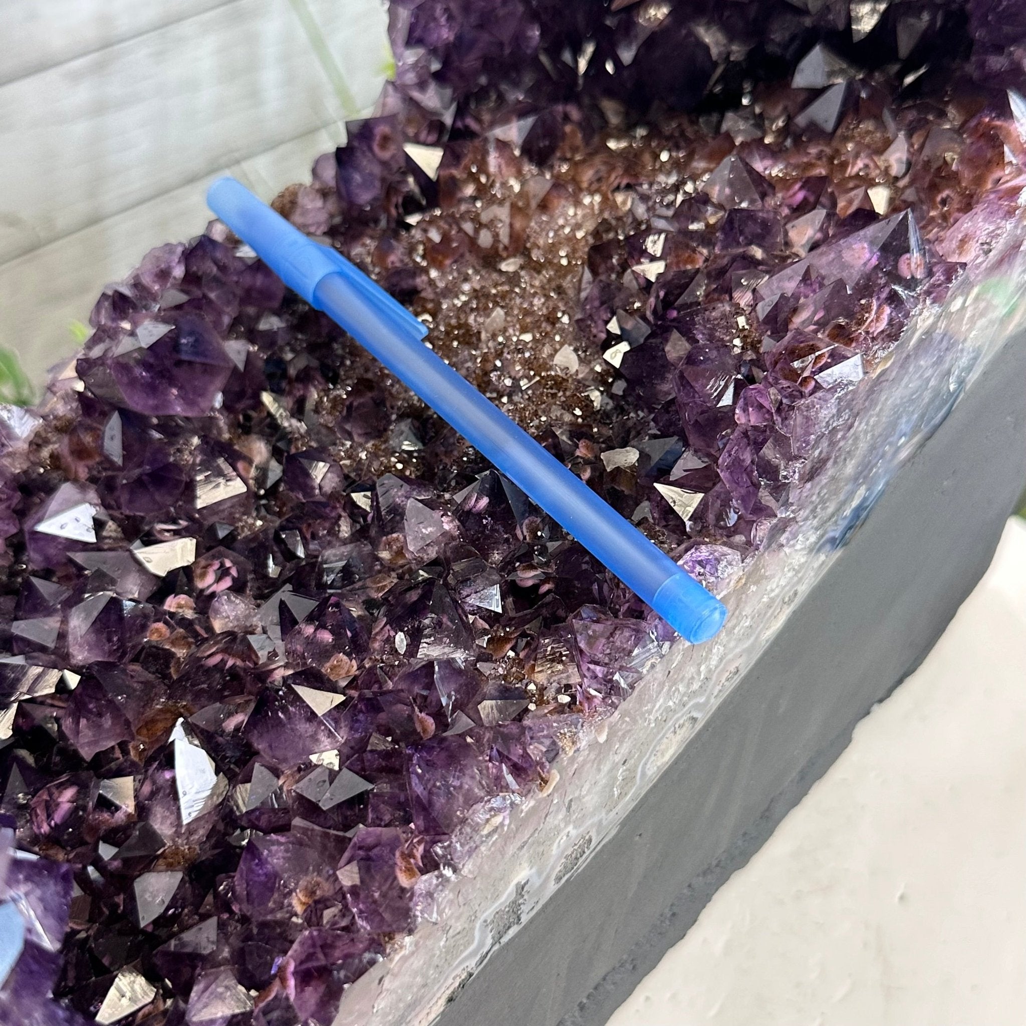 Extra Plus Quality Open 2 - Sided Amethyst Cathedral 72.8 lbs & 29.7" Tall #5605 - 0146 - Brazil GemsBrazil GemsExtra Plus Quality Open 2 - Sided Amethyst Cathedral 72.8 lbs & 29.7" Tall #5605 - 0146Open 2 - Sided Cathedrals5605 - 0146