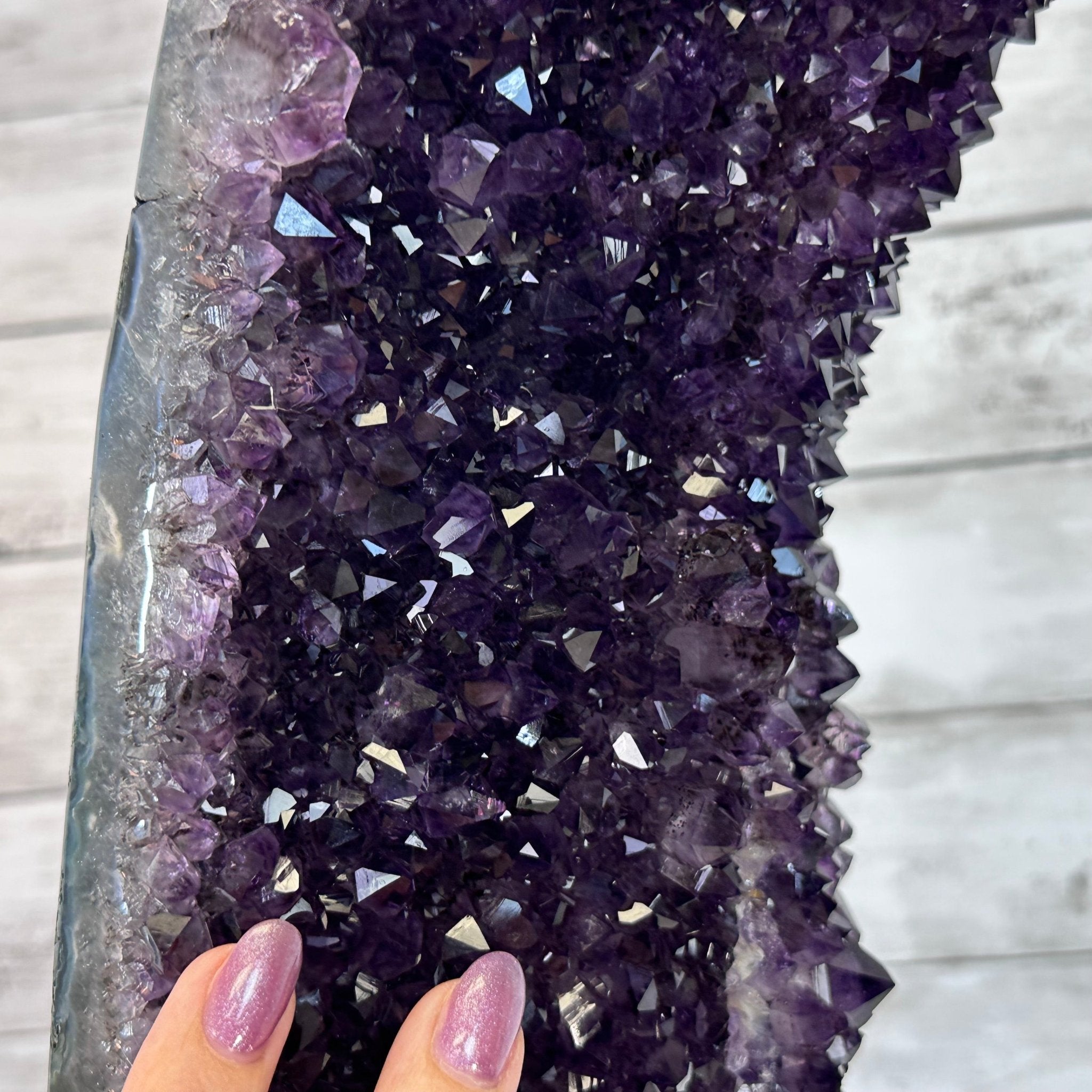 Extra Plus Quality Open 2 - Sided Amethyst Cathedral 72.8 lbs & 29.7" Tall #5605 - 0146 - Brazil GemsBrazil GemsExtra Plus Quality Open 2 - Sided Amethyst Cathedral 72.8 lbs & 29.7" Tall #5605 - 0146Open 2 - Sided Cathedrals5605 - 0146