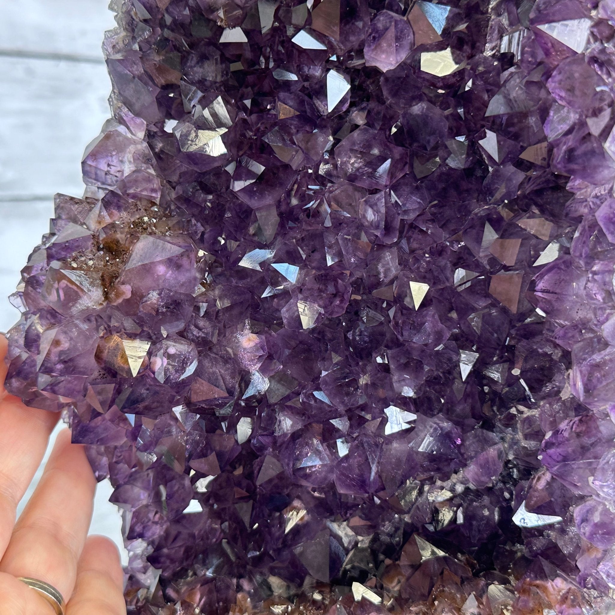 Extra Plus Quality Open 2 - Sided Amethyst Cathedral 72.8 lbs & 29.7" Tall #5605 - 0146 - Brazil GemsBrazil GemsExtra Plus Quality Open 2 - Sided Amethyst Cathedral 72.8 lbs & 29.7" Tall #5605 - 0146Open 2 - Sided Cathedrals5605 - 0146