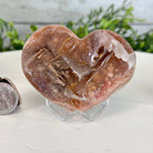 Extra Plus Quality Pink Amethyst Heart Geode on an Acrylic Stand, 0.37 lbs & 2.5" Tall #5462PK-001 by Brazil Gems - Brazil GemsBrazil GemsExtra Plus Quality Pink Amethyst Heart Geode on an Acrylic Stand, 0.37 lbs & 2.5" Tall #5462PK-001 by Brazil GemsHearts5462PK-001