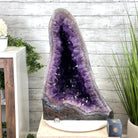 Extra Plus Quality Polished Brazilian Amethyst Cathedral, 103.7 lbs & 23" tall Model #5602-0061 by Brazil Gems - Brazil GemsBrazil GemsExtra Plus Quality Polished Brazilian Amethyst Cathedral, 103.7 lbs & 23" tall Model #5602-0061 by Brazil GemsPolished Cathedrals5602-0061