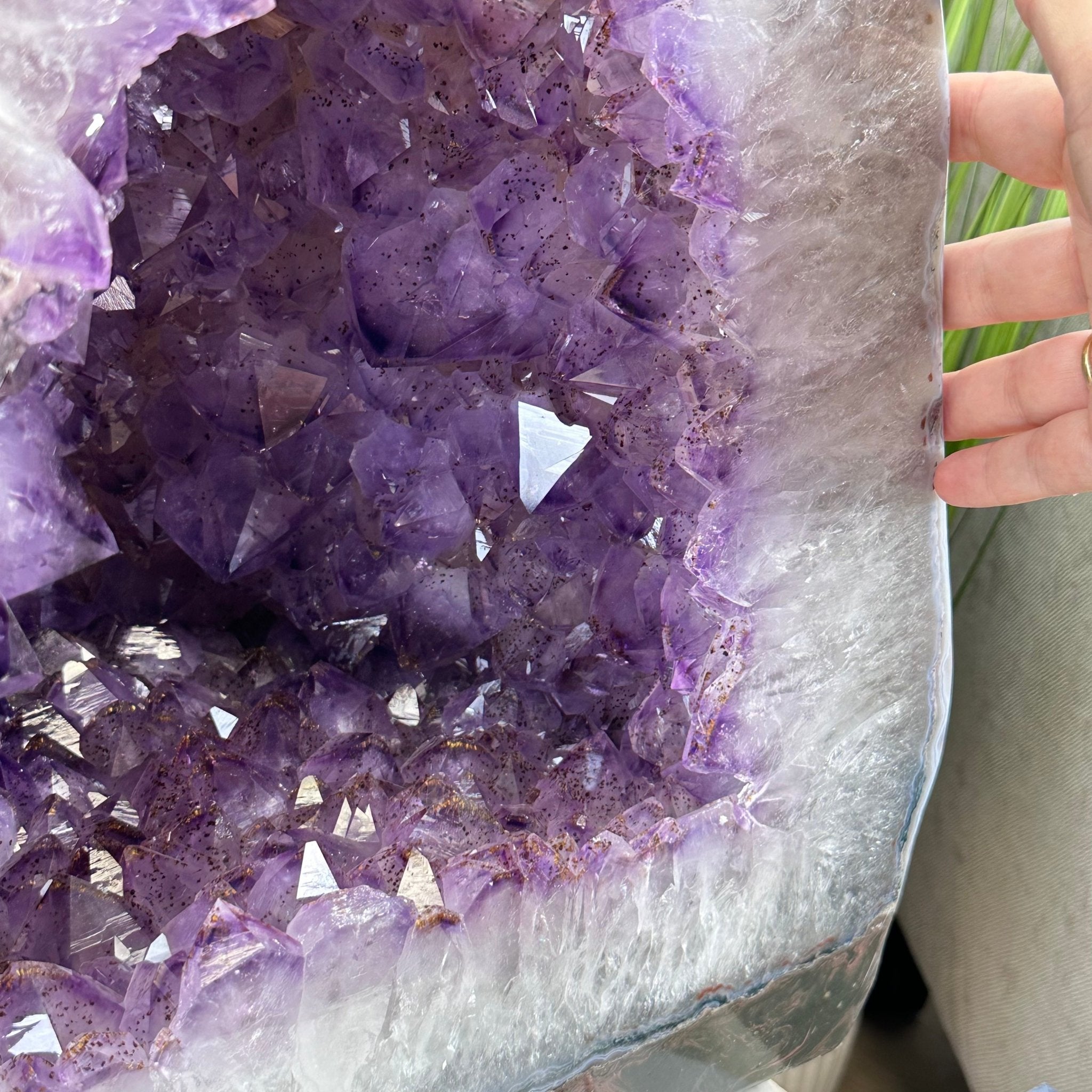 Extra Plus Quality Polished Brazilian Amethyst Cathedral, 116.9 lbs & 20.6" tall Model #5602-0011 by Brazil Gems - Brazil GemsBrazil GemsExtra Plus Quality Polished Brazilian Amethyst Cathedral, 116.9 lbs & 20.6" tall Model #5602-0011 by Brazil GemsPolished Cathedrals5602-0011