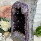 Extra Plus Quality Polished Brazilian Amethyst Cathedral, 53.7 lbs & 15" tall Model #5602-0159 by Brazil Gems - Brazil GemsBrazil GemsExtra Plus Quality Polished Brazilian Amethyst Cathedral, 53.7 lbs & 15" tall Model #5602-0159 by Brazil GemsPolished Cathedrals5602-0159