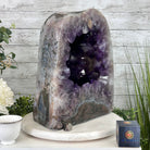 Extra Plus Quality Polished Brazilian Amethyst Cathedral, 85.4 lbs & 16.75" tall Model #5602-0044 by Brazil Gems - Brazil GemsBrazil GemsExtra Plus Quality Polished Brazilian Amethyst Cathedral, 85.4 lbs & 16.75" tall Model #5602-0044 by Brazil GemsPolished Cathedrals5602-0044