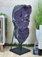 Extra Plus Uruguayan Amethyst Cluster on a Metal Base, 167.6 lbs & 41.1" Tall, #5491 - 0249 - Brazil GemsBrazil GemsExtra Plus Uruguayan Amethyst Cluster on a Metal Base, 167.6 lbs & 41.1" Tall, #5491 - 0249Clusters on Fixed Bases5491 - 0249