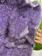 Extra Plus Uruguayan Amethyst Cluster on a Metal Base, 167.6 lbs & 41.1" Tall, #5491 - 0249 - Brazil GemsBrazil GemsExtra Plus Uruguayan Amethyst Cluster on a Metal Base, 167.6 lbs & 41.1" Tall, #5491 - 0249Clusters on Fixed Bases5491 - 0249