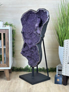 Extra Plus Uruguayan Amethyst Cluster on a Metal Base, 167.6 lbs & 41.1" Tall, #5491 - 0249 - Brazil GemsBrazil GemsExtra Plus Uruguayan Amethyst Cluster on a Metal Base, 167.6 lbs & 41.1" Tall, #5491 - 0249Clusters on Fixed Bases5491 - 0249