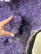 Extra Plus Uruguayan Amethyst Cluster on a Metal Base, 167.6 lbs & 41.1" Tall, #5491 - 0249 - Brazil GemsBrazil GemsExtra Plus Uruguayan Amethyst Cluster on a Metal Base, 167.6 lbs & 41.1" Tall, #5491 - 0249Clusters on Fixed Bases5491 - 0249
