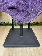 Extra Plus Uruguayan Amethyst Cluster on a Metal Base, 167.6 lbs & 41.1" Tall, #5491 - 0249 - Brazil GemsBrazil GemsExtra Plus Uruguayan Amethyst Cluster on a Metal Base, 167.6 lbs & 41.1" Tall, #5491 - 0249Clusters on Fixed Bases5491 - 0249