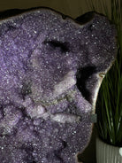 Extra Plus Uruguayan Amethyst Cluster on a Metal Base, 167.6 lbs & 41.1" Tall, #5491 - 0249 - Brazil GemsBrazil GemsExtra Plus Uruguayan Amethyst Cluster on a Metal Base, 167.6 lbs & 41.1" Tall, #5491 - 0249Clusters on Fixed Bases5491 - 0249