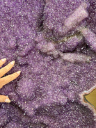 Extra Plus Uruguayan Amethyst Cluster on a Metal Base, 167.6 lbs & 41.1" Tall, #5491 - 0249 - Brazil GemsBrazil GemsExtra Plus Uruguayan Amethyst Cluster on a Metal Base, 167.6 lbs & 41.1" Tall, #5491 - 0249Clusters on Fixed Bases5491 - 0249