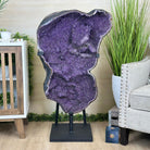 Extra Plus Uruguayan Amethyst Cluster on a Metal Base, 167.6 lbs & 41.1" Tall, #5491 - 0249 - Brazil GemsBrazil GemsExtra Plus Uruguayan Amethyst Cluster on a Metal Base, 167.6 lbs & 41.1" Tall, #5491 - 0249Clusters on Fixed Bases5491 - 0249
